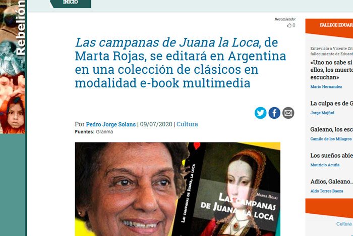 En este momento estás viendo «Las campanas de Juana La Loca» en el periódico «Rebelión»