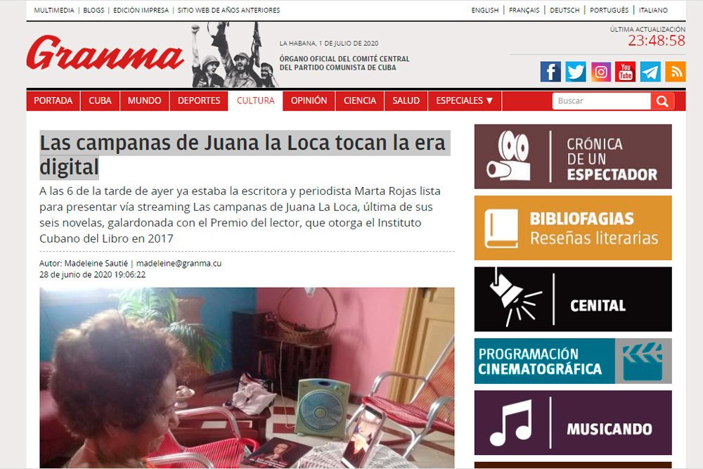 En este momento estás viendo «Las campanas de Juana La Loca» en el Granma