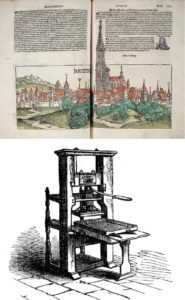 Lee más sobre el artículo El 12 de julio de 1493 se publicó la Crónica de Núremberg, uno de los primeros libros realizados por la imprenta